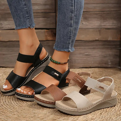 SANDALES COMPENSÉES D'ÉTÉ MALANDA™ POUR FEMME
