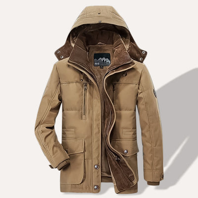 Parka d'Hiver Thermique pour Hommes avec Multiples Poches