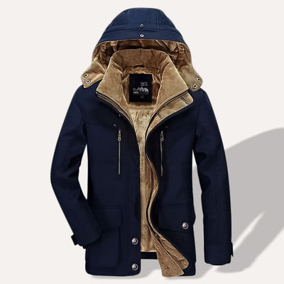 Parka d'Hiver Thermique pour Hommes avec Multiples Poches