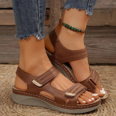 SANDALES COMPENSÉES D'ÉTÉ MALANDA™ POUR FEMME