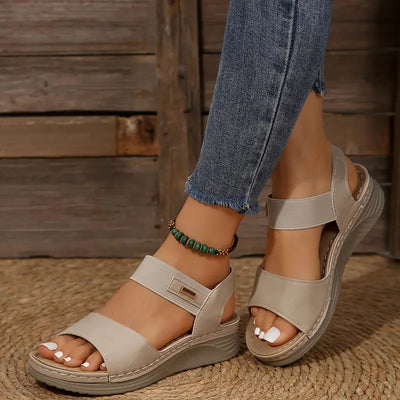 SANDALES COMPENSÉES D'ÉTÉ MALANDA™ POUR FEMME