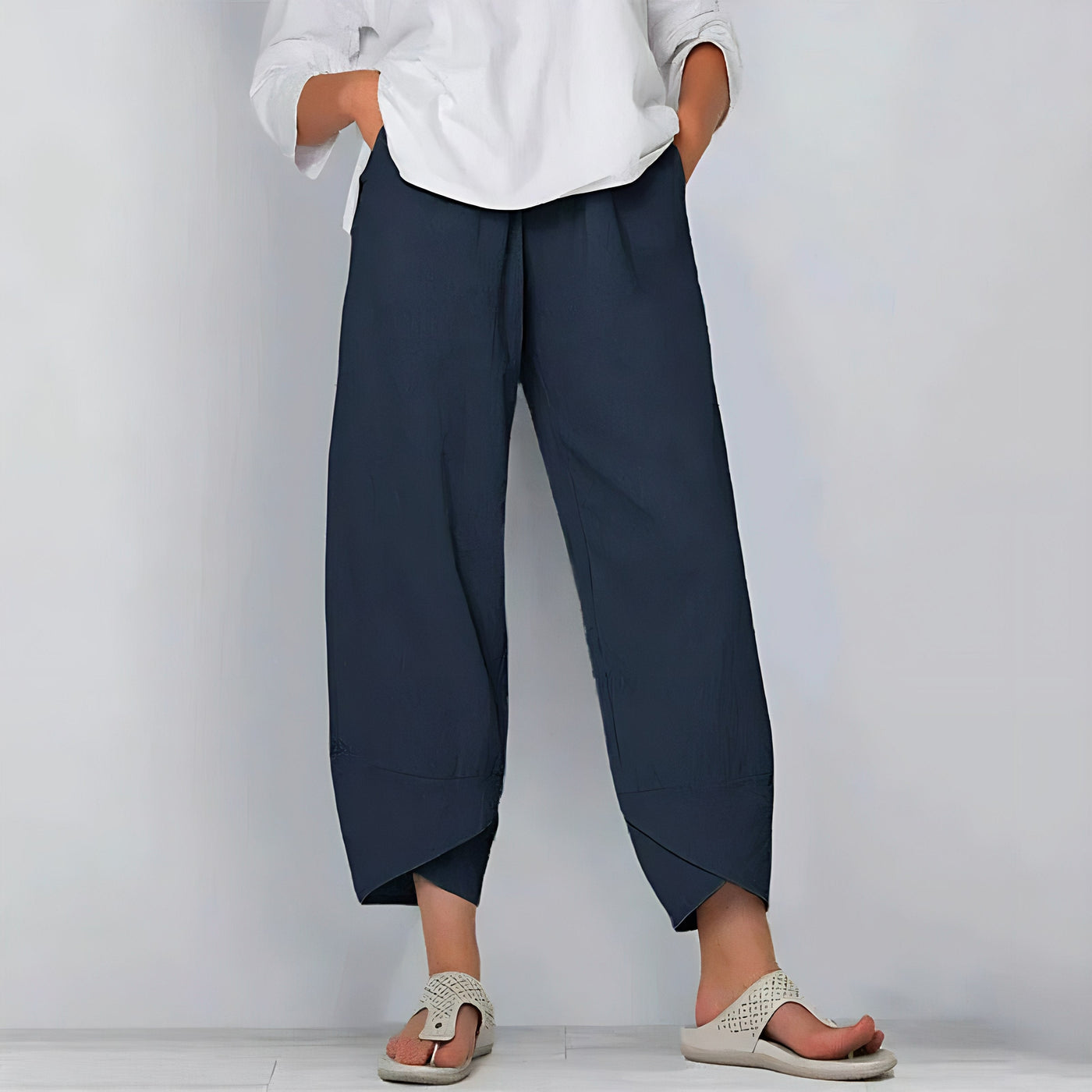 Bella - Pantalon Chic en Coton et Lin