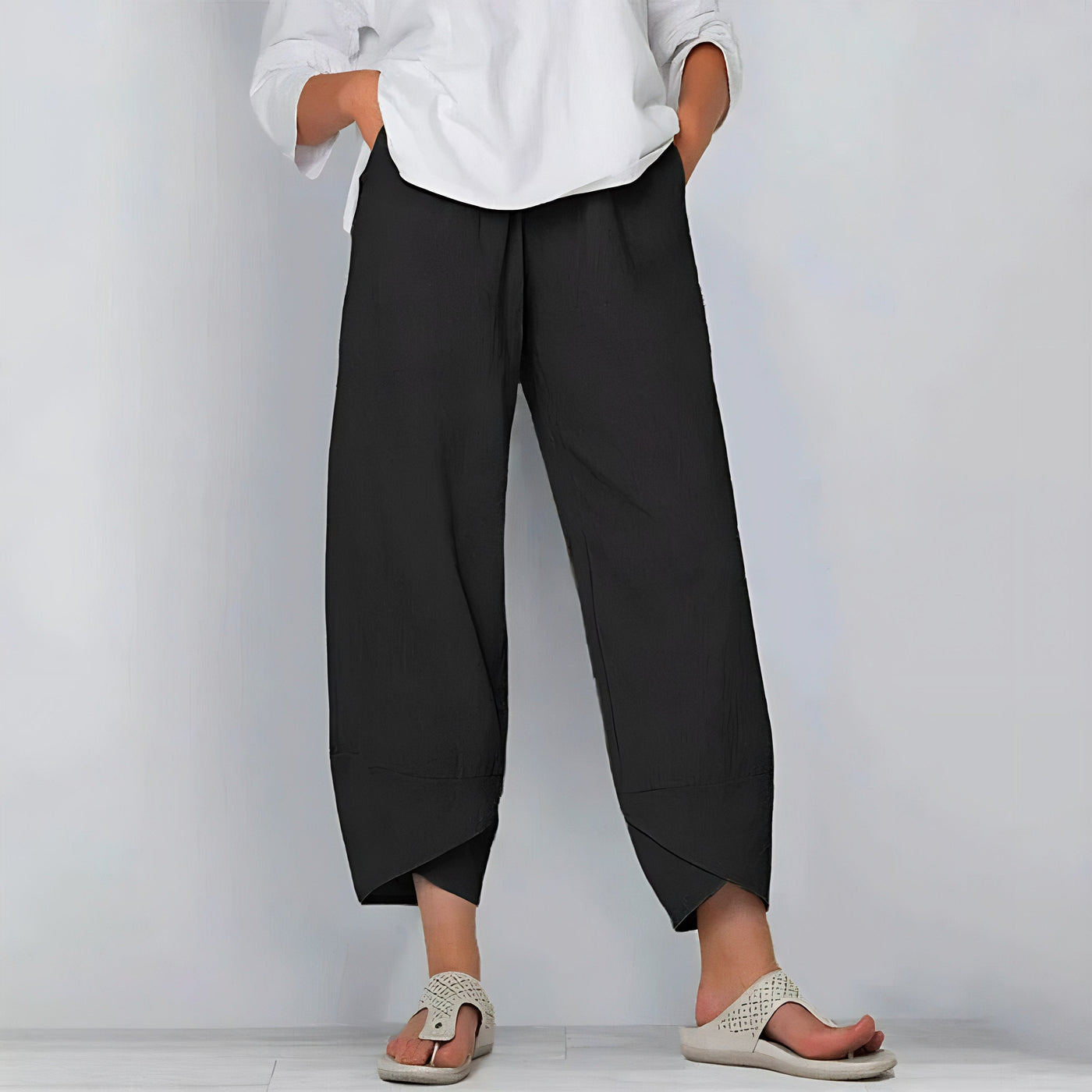 Bella - Pantalon Chic en Coton et Lin