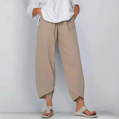 Bella - Pantalon Chic en Coton et Lin