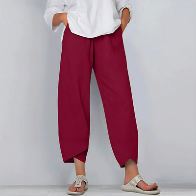 Bella - Pantalon Chic en Coton et Lin