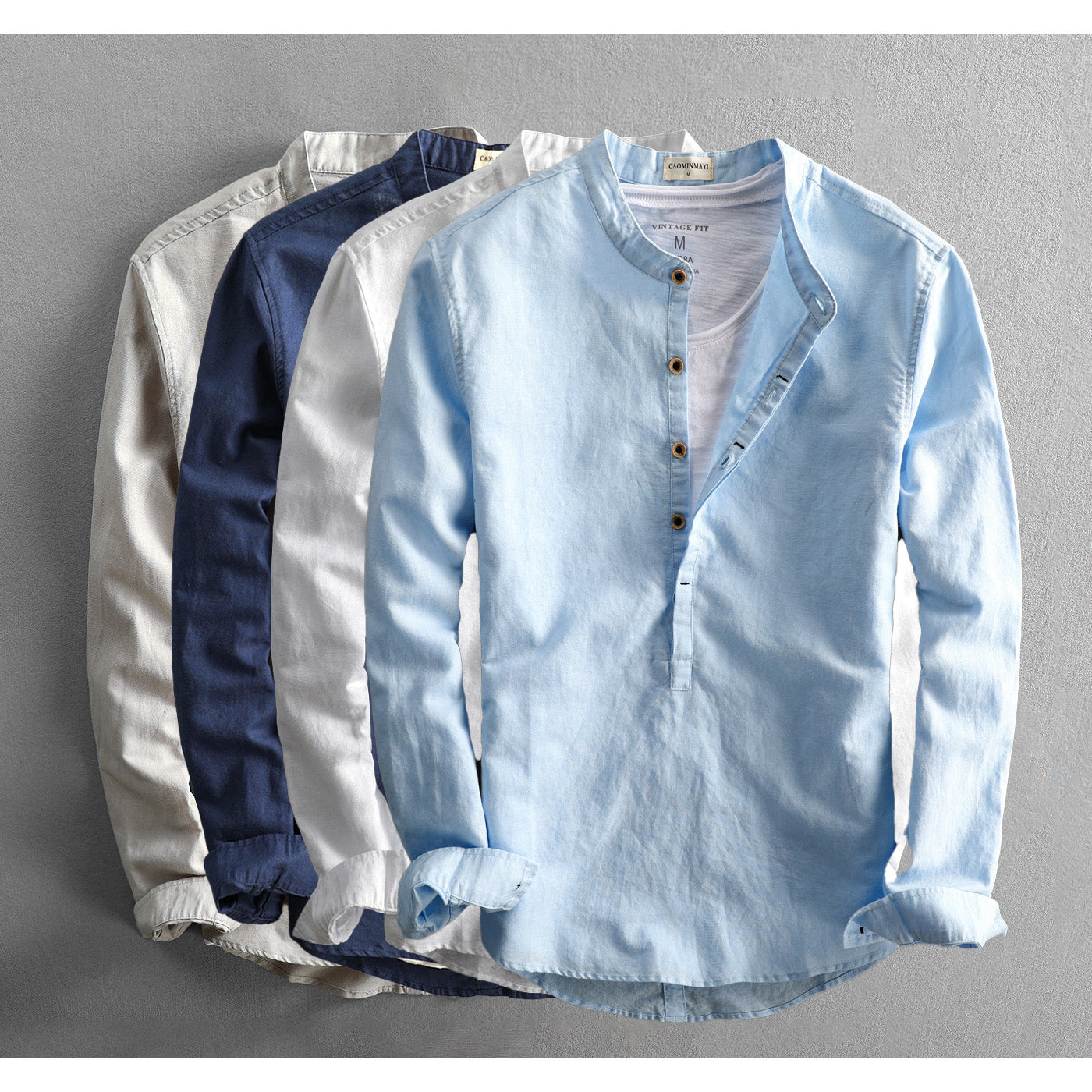 Vincent - Chemise estivale en lin pour homme