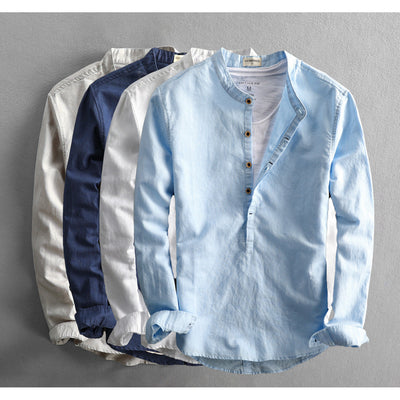 Vincent - Chemise estivale en lin pour homme