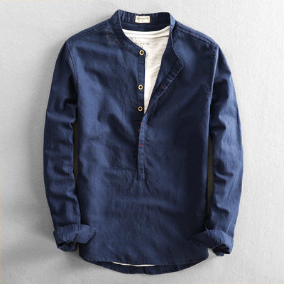 Vincent - Chemise estivale en lin pour homme